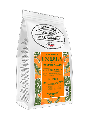 Кофе в зернах Compagnia Dell'Arabica India Monsooned Malabar
